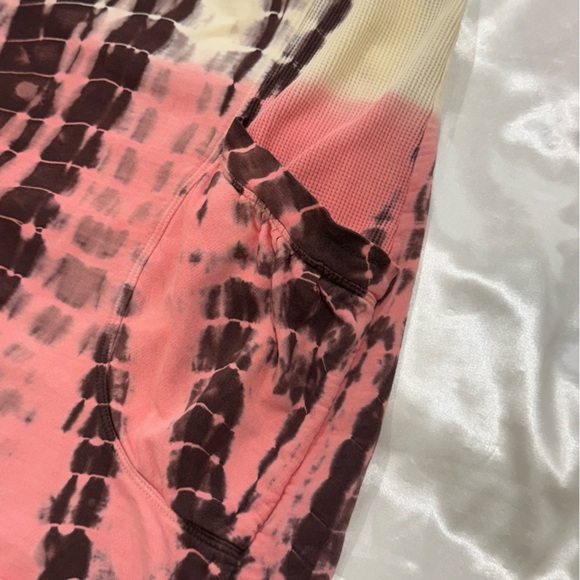 T Party Tie Dye Mini Dress Vintage Y2K Medium Boho Chic Pocket Tank Retro Hippie - Picture 9 of 10